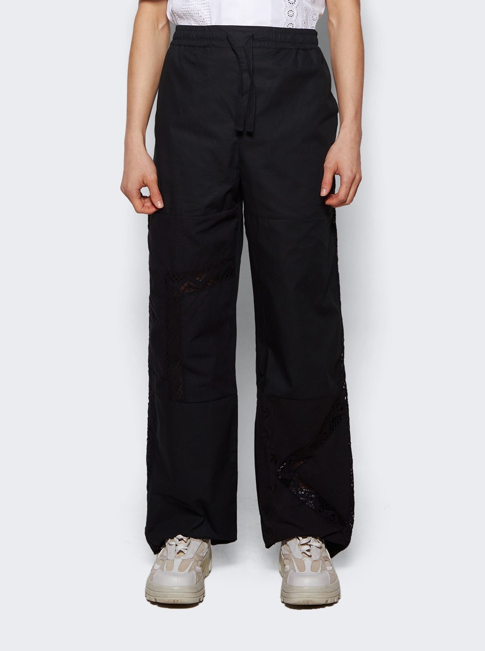 Regenerated Household Linen Pajama Pants Black - 3