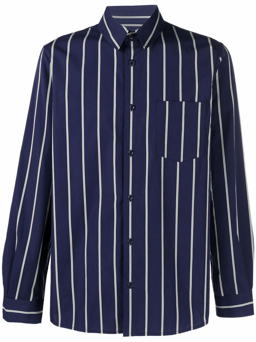 striped cotton shirt - 1