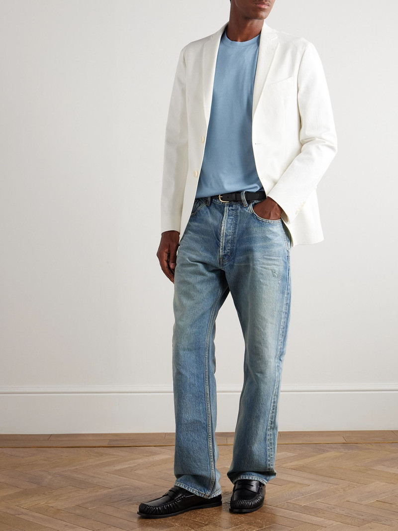 TOM FORD Lyocell and Cotton-Blend Jersey T-Shirt Blue outlook