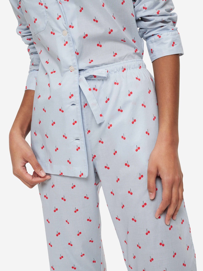 Women's Pyjamas Nelson 84 Cotton Batiste Blue - 7