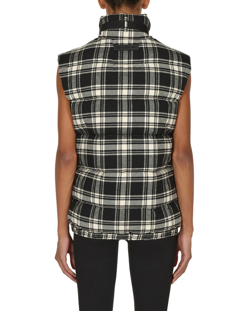 PUFFER VEST W SILVER BUCKLE 9