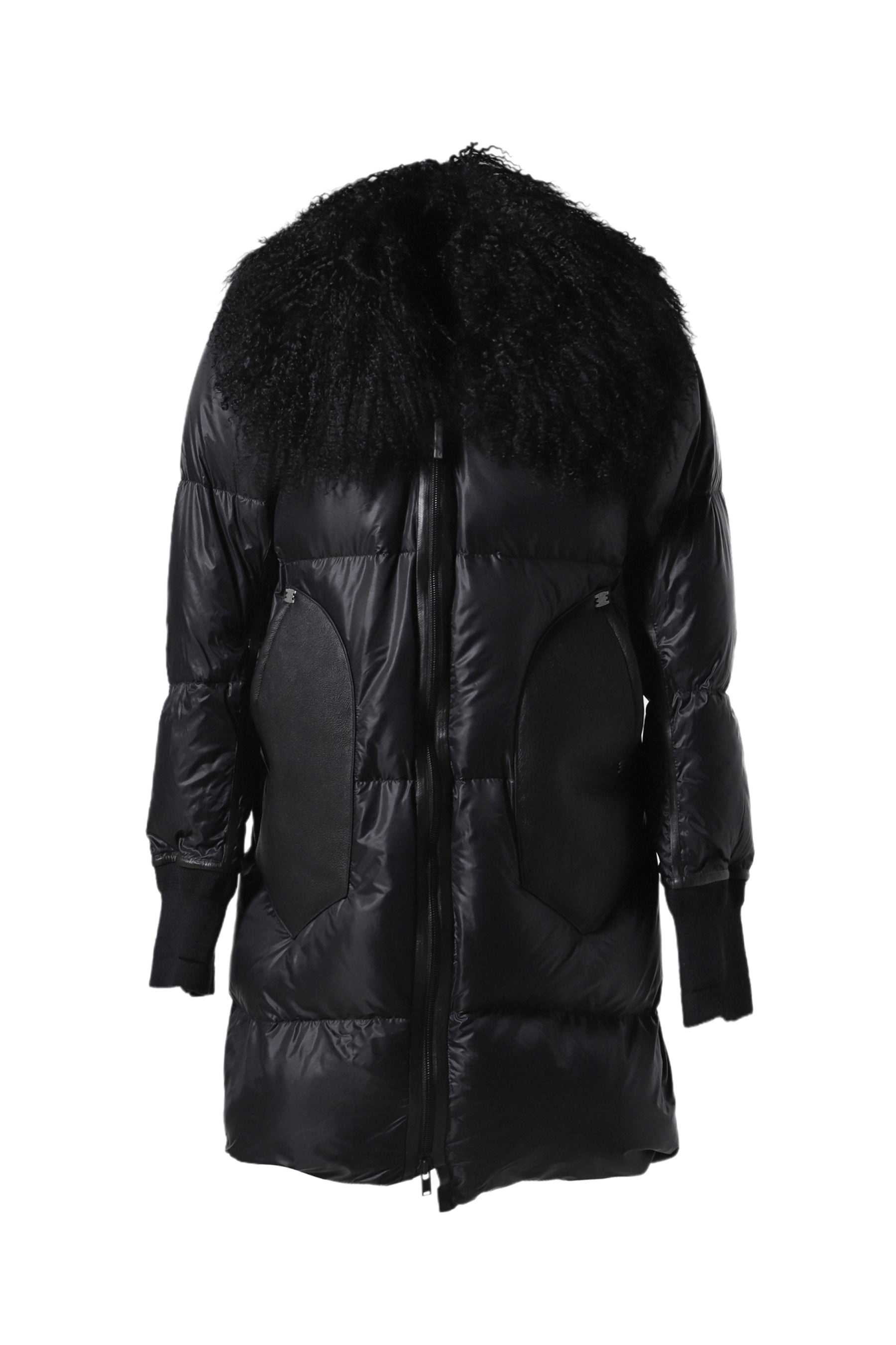 "ARROGANT" LONG DOWN JACKET / BLK - 5