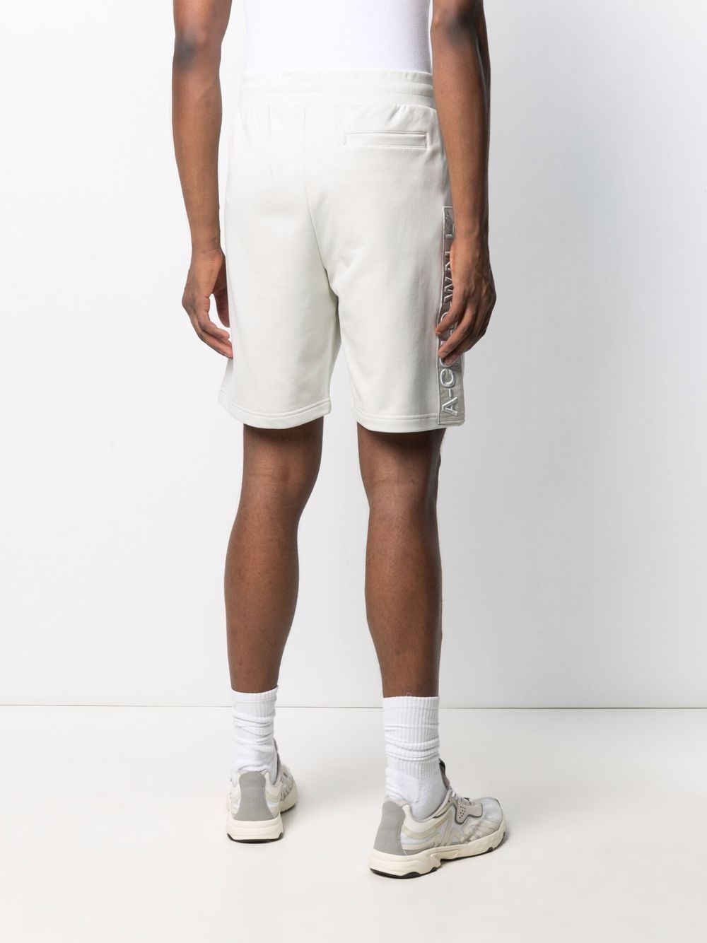 embroidered logo track shorts - 4