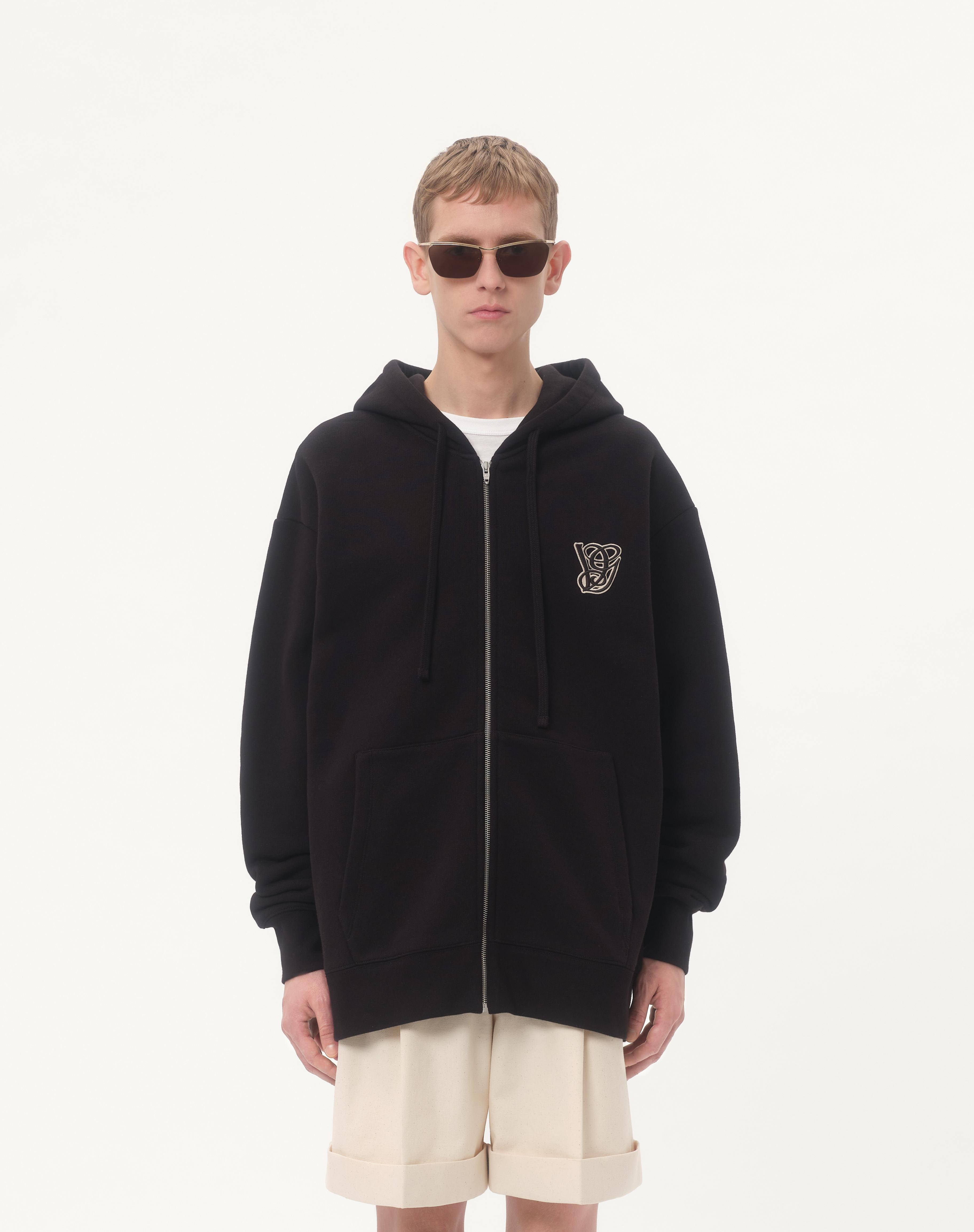 COTTON HOODED SWEATSHIRT WITH VG PATCH - 5