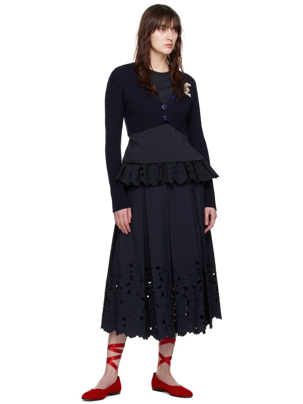 Navy Layered T-Shirt - 4
