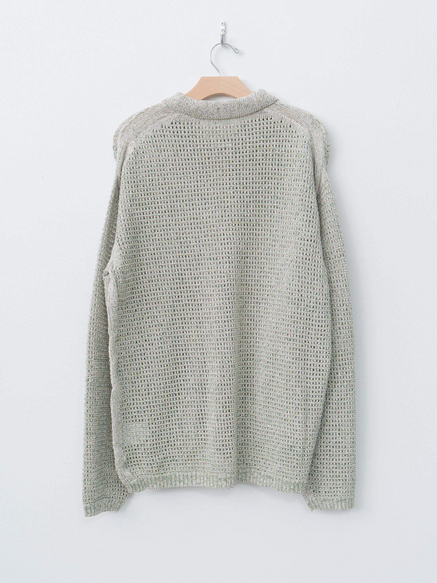 【YOKE】 MESH KNITTED SHIRT CARDIGAN size3 YOKE ／ ヨーク ／ MESH KNITTED SHIRT CARDIGAN | ガーデン