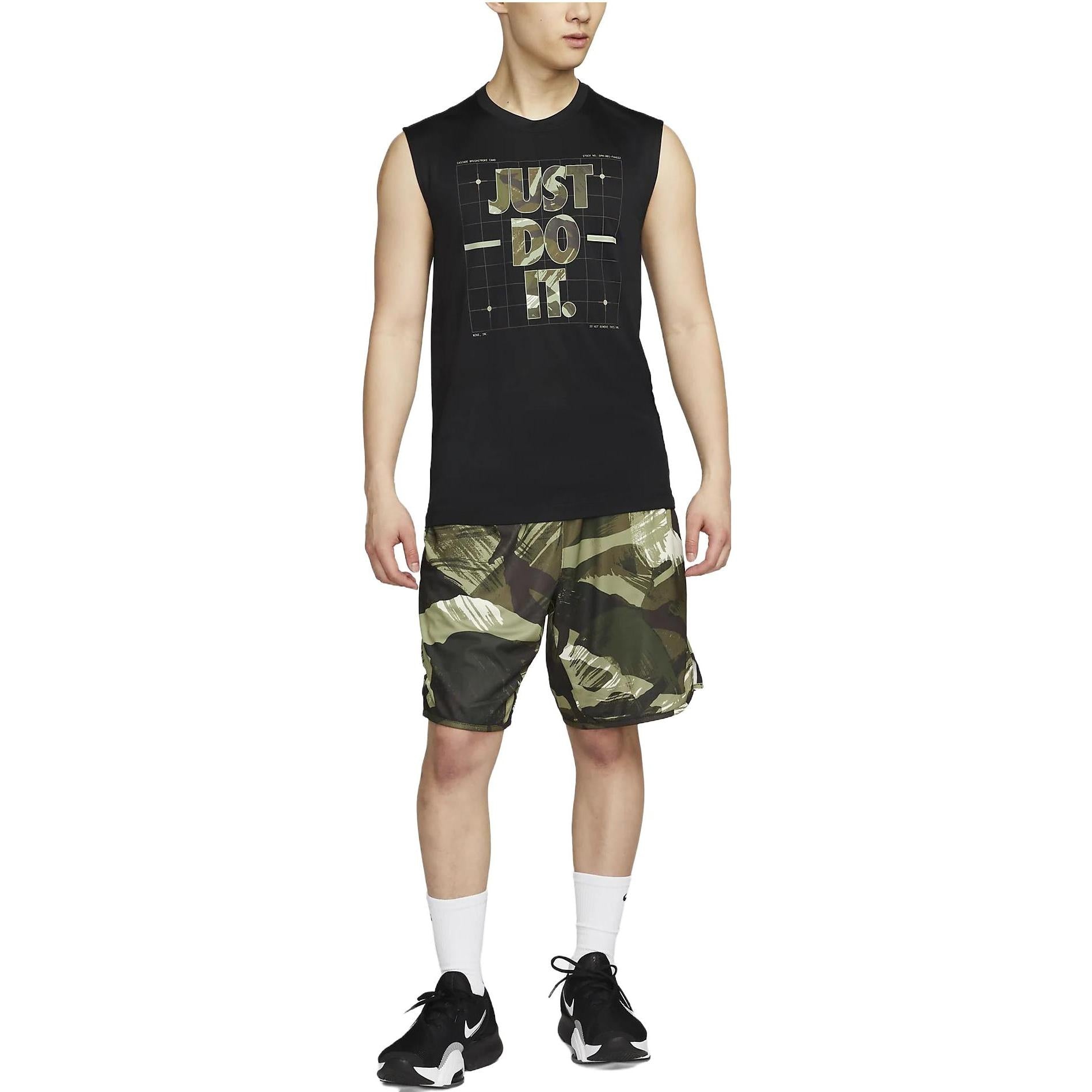 Nike Dri-FIT Men's Camo Sleeveless T-Shirt 'Black' FJ2449-010 - 3