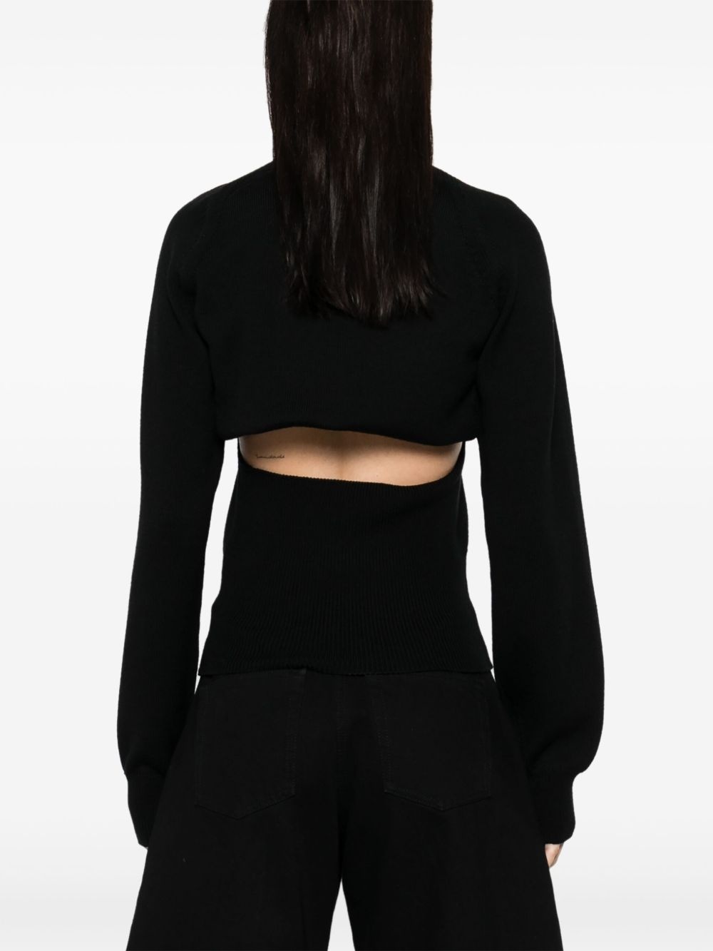 cut-out sweater - 4