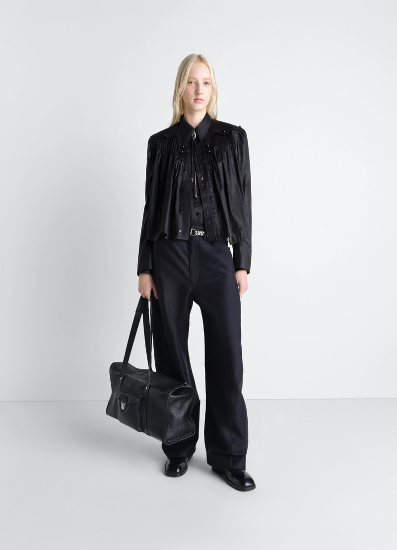PLEATED BLOUSE IN CHINTZED TOILE 3