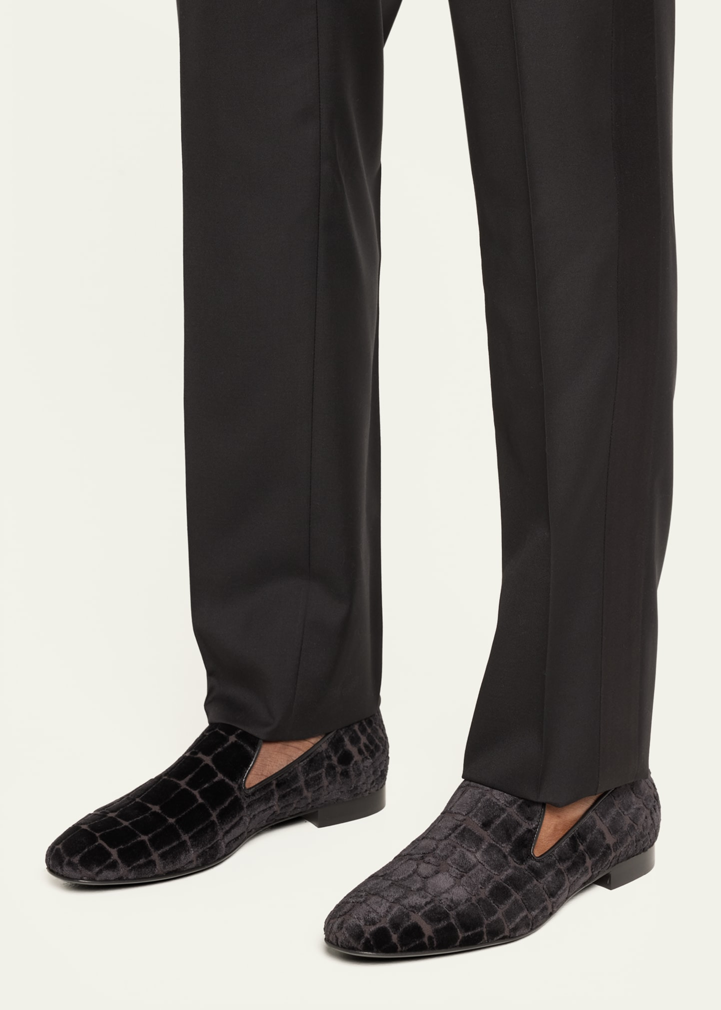 Men's Croc-Stamped Loafers - 2