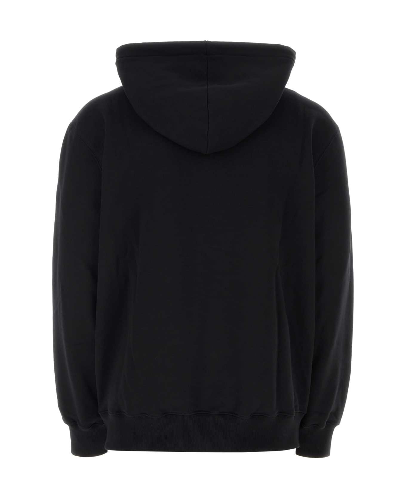 Black Cotton Sweatshirt - 2