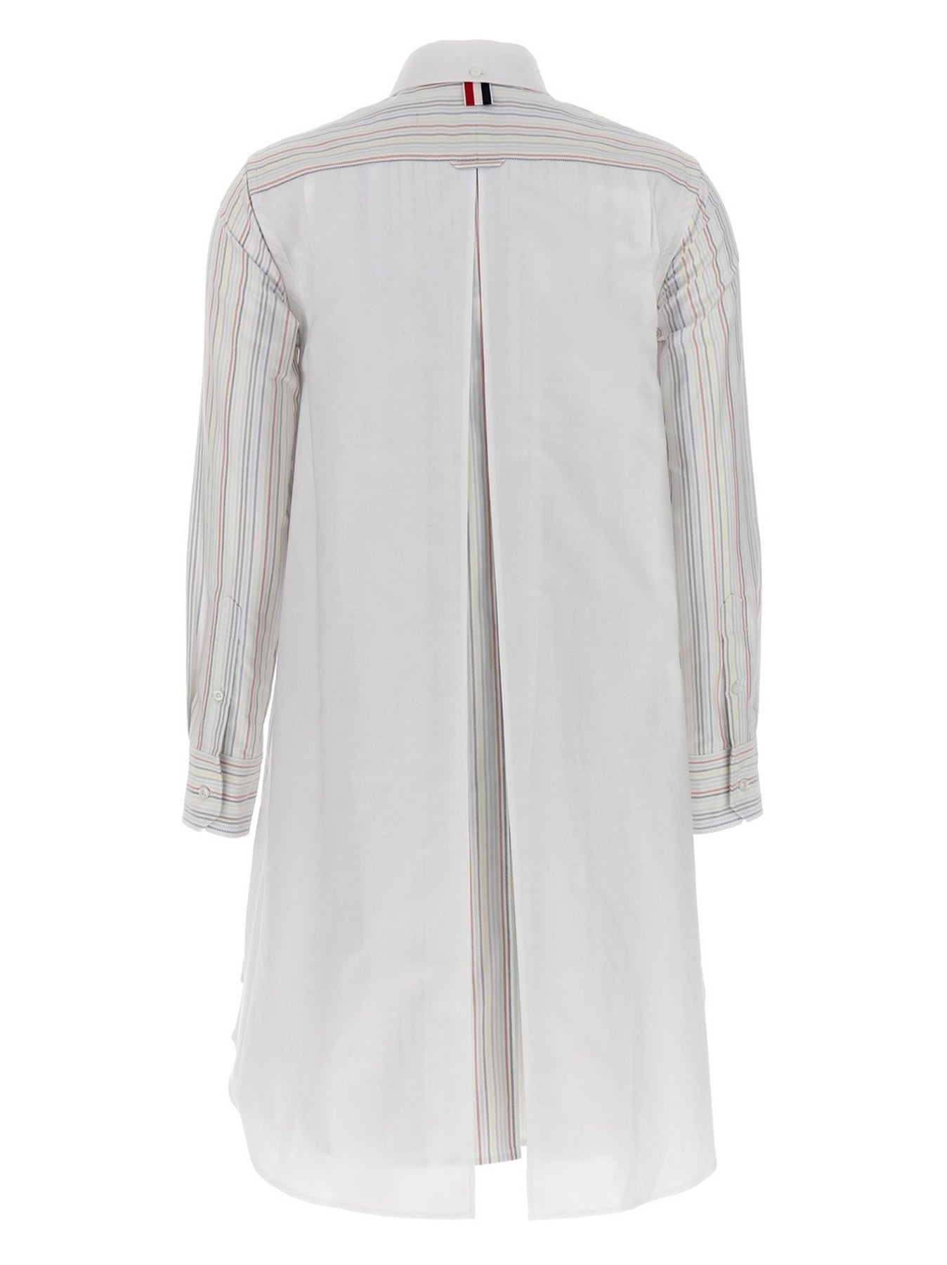 ワンピース THOM BROWNE Striped shirt dress Multicolor FDSD95CF0272 Thom Browne Striped Cotton Shirt Dress In Multi | ModeSens