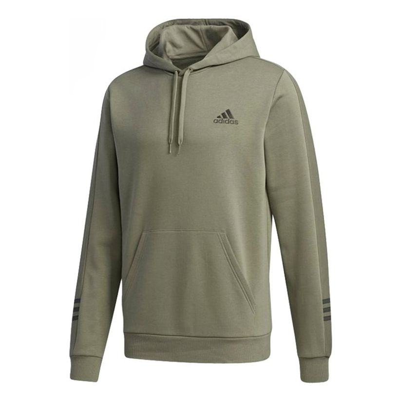 adidas E COMF HD SWT Casual Sports Hooded Sweater Men Army Green GD5446 - 1