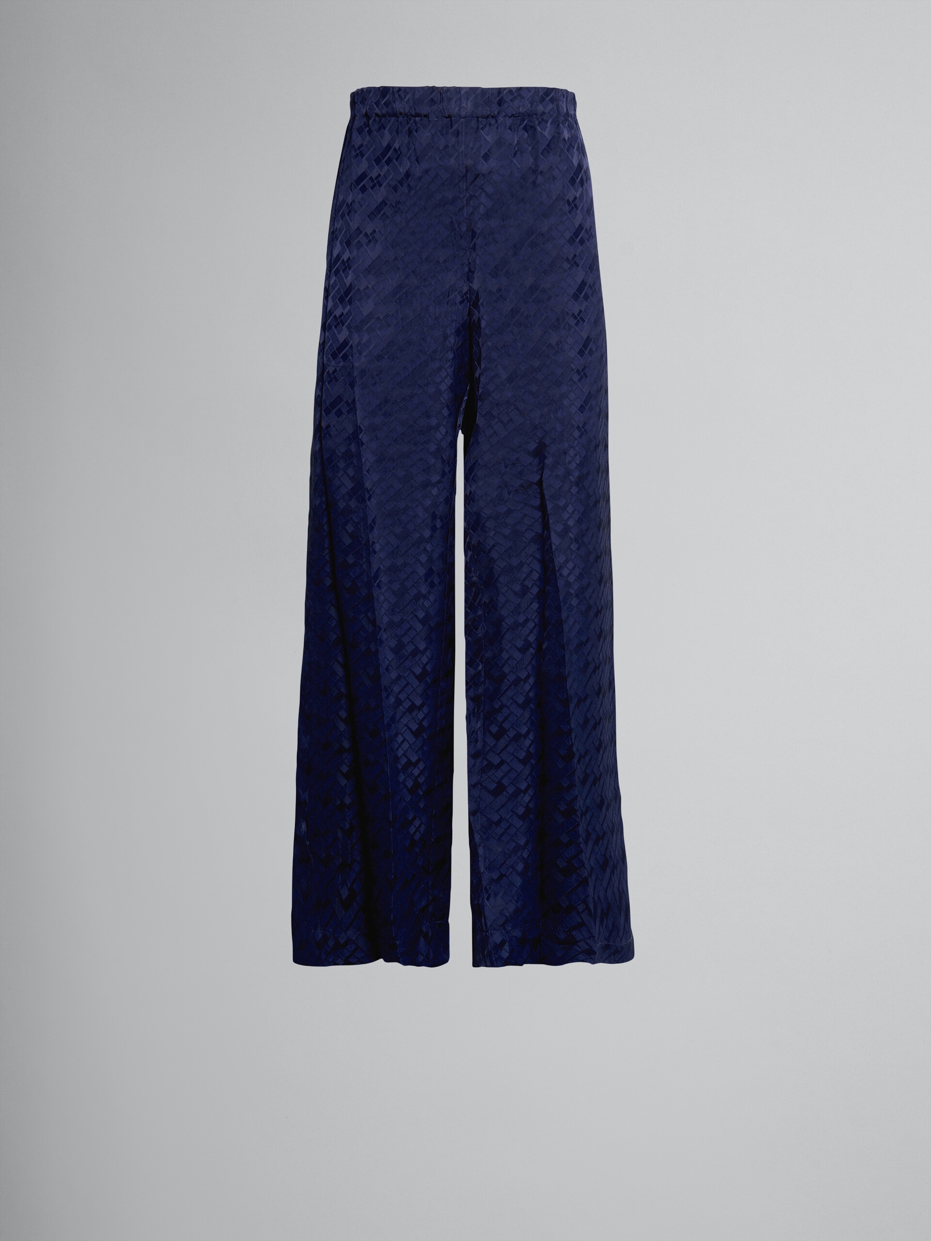 VISCOSE JACQUARD PANTS - 1