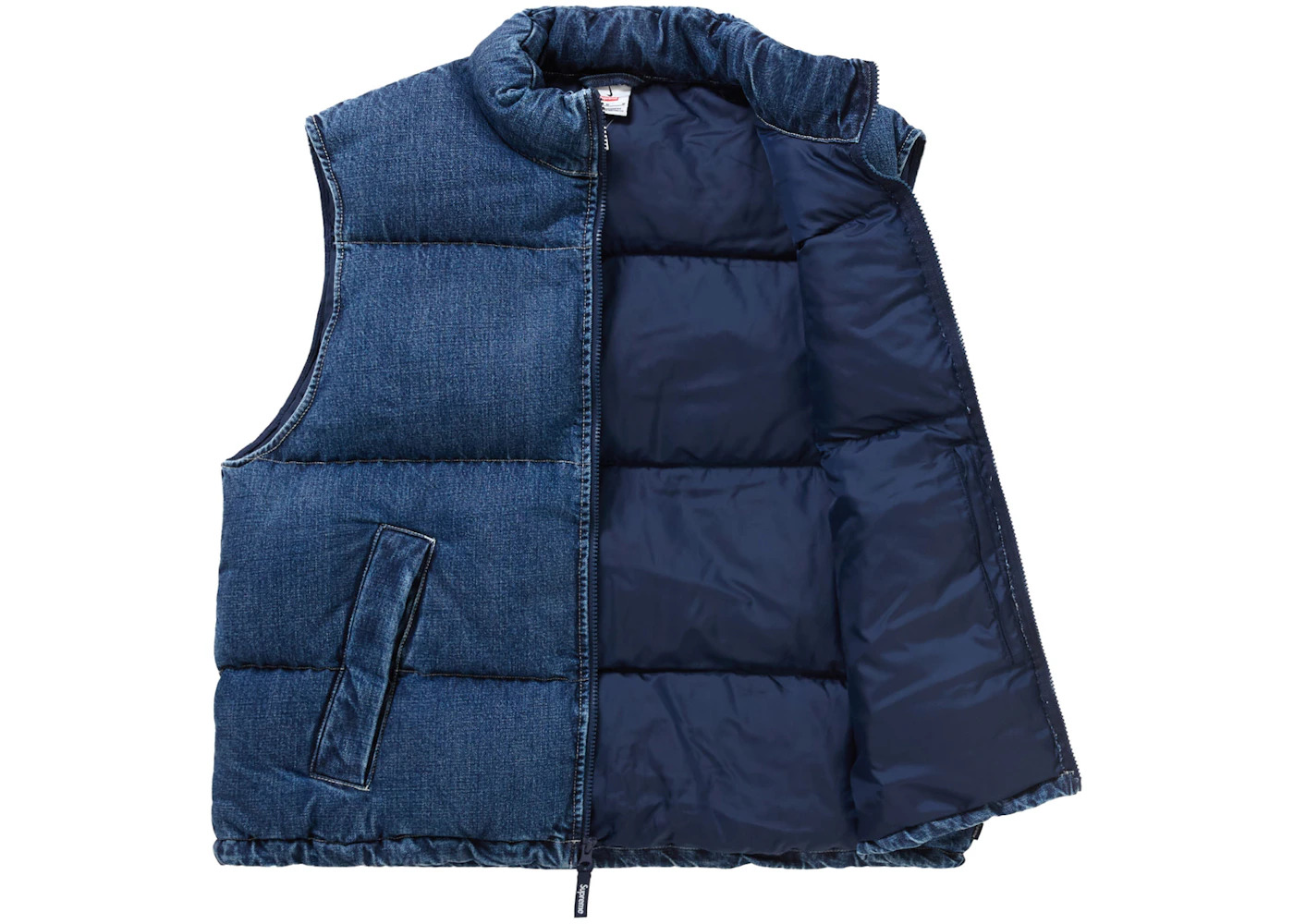 Supreme Nike Denim Puffer Vest Indigo - 2