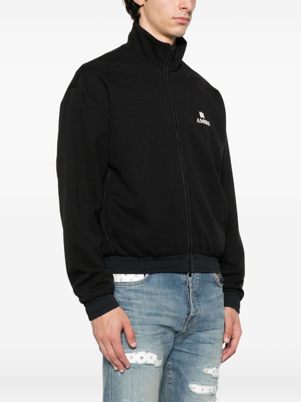 embroidered-logo sweatshirt - 3