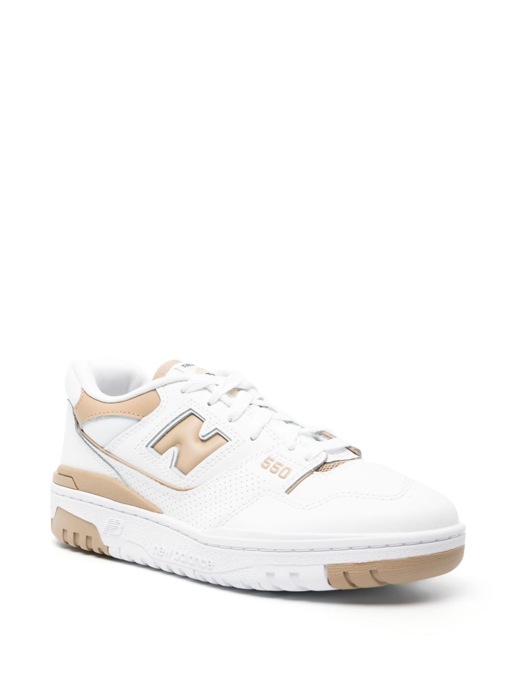 550 panelled leather sneakers - 2