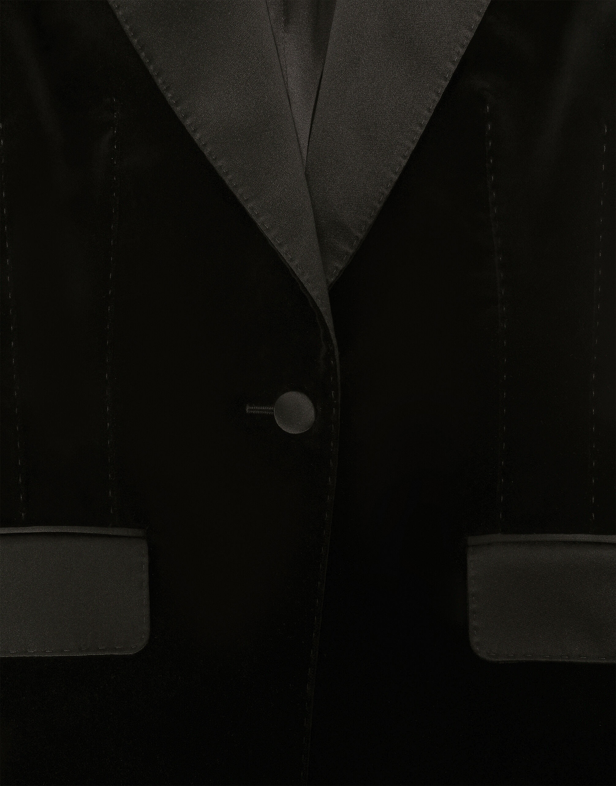 Velvet single-breasted Turlington tuxedo jacket - 6