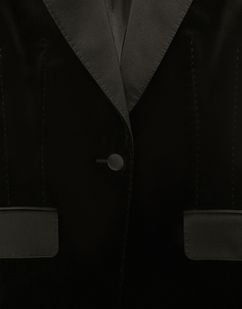 Velvet single-breasted Turlington tuxedo jacket 6