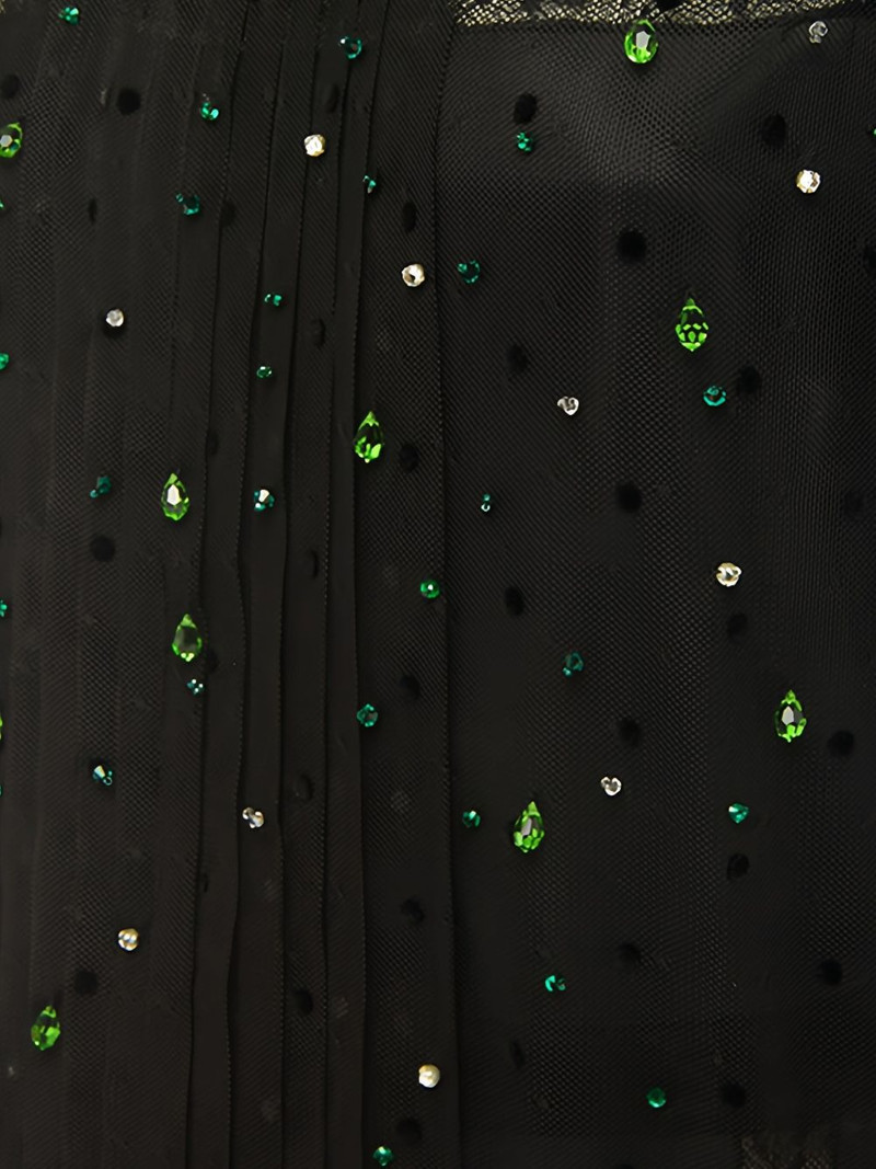 crystal-embellished pleated dress 4