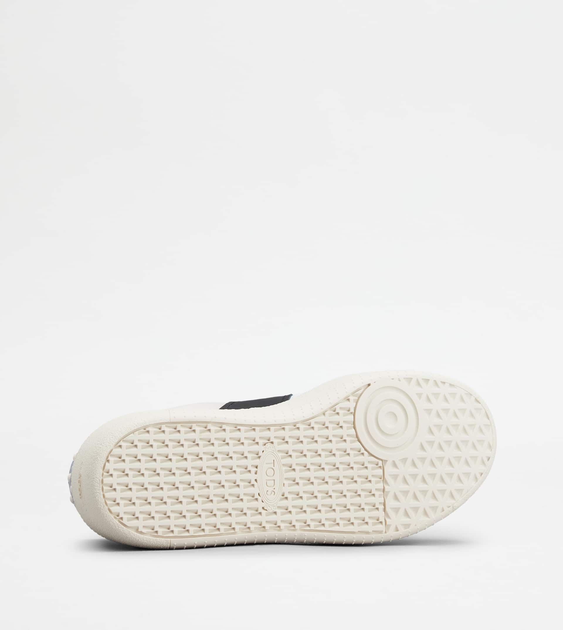 TOD'S PLATFORM SNEAKERS IN LEATHER - WHITE, BLACK, BLUE - 4
