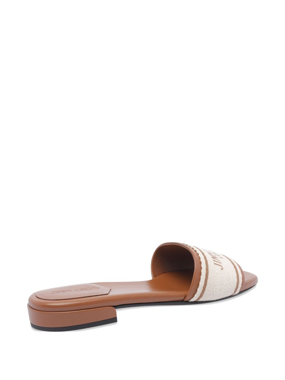 Jimmy Choo Women Joa Flat Canvas Flat Sandals - 2