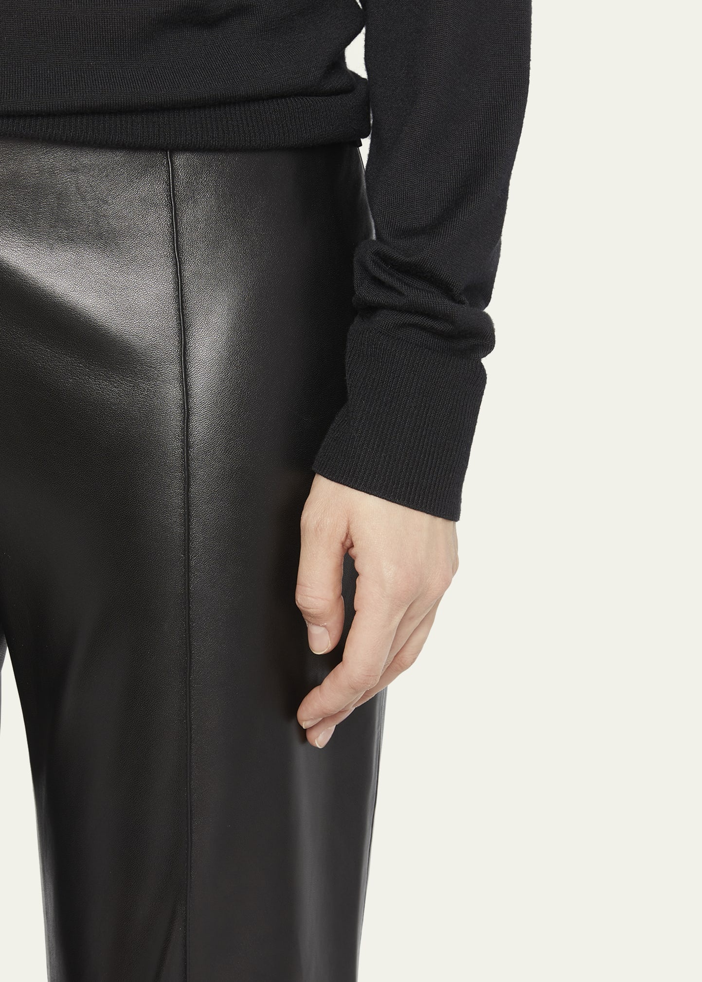 Beck Flared Leather Pants - 5