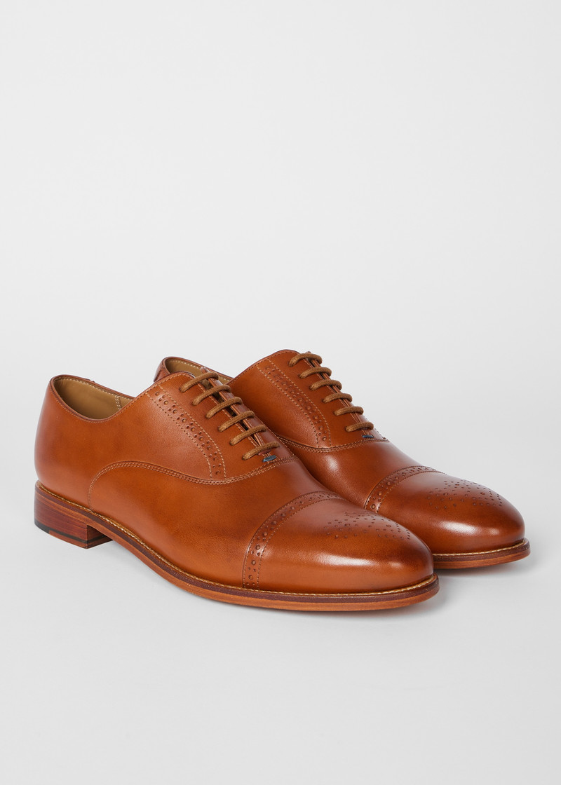 Paul Smith Tan Leather 'Philip' Shoes outlook