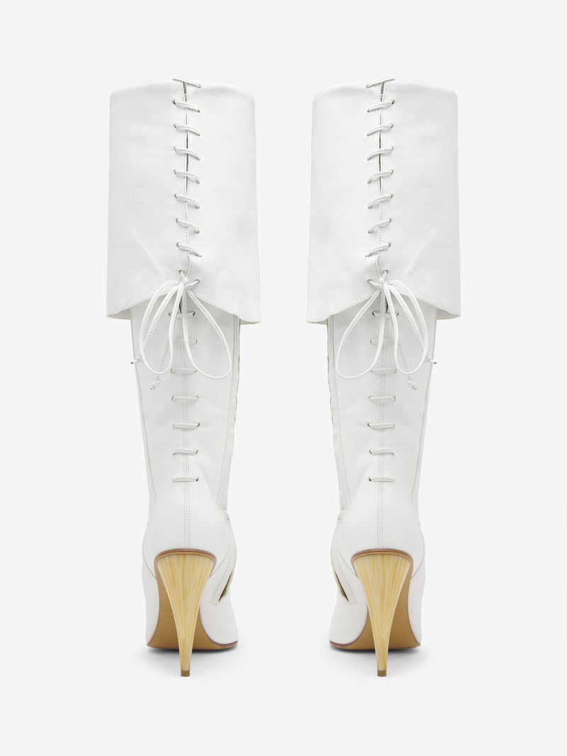 Alexander McQueen Horn Heel Knee-High Boot outlook