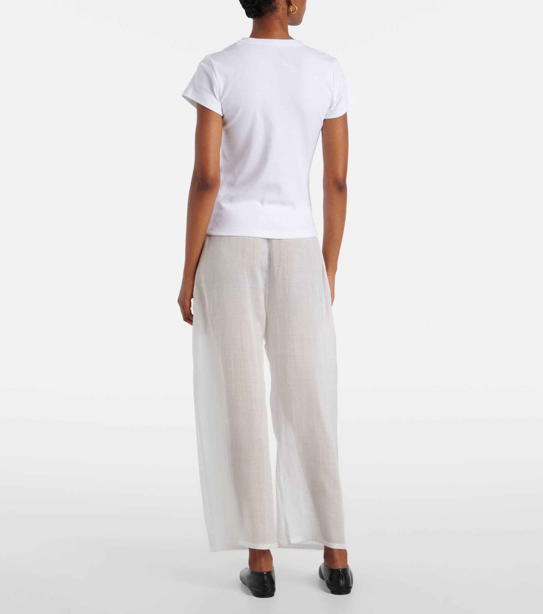 Nando ribbed-knit cotton T-shirt - 3
