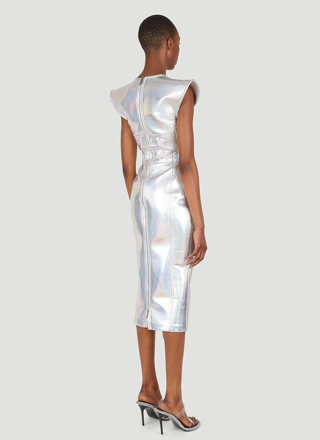 Metallic Bustier Dress - 4