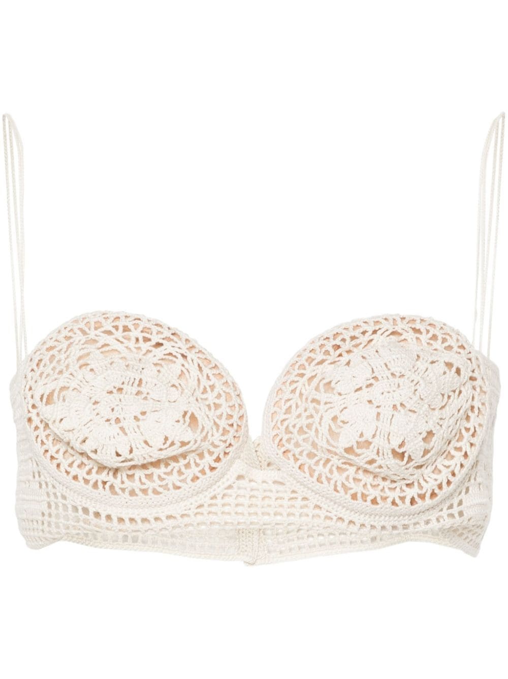 crochet-knit bralette top - 1