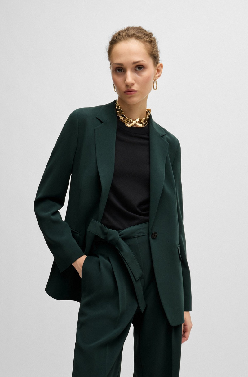 REGULAR-FIT JACKET IN CREASE-RESISTANT CREPE 2