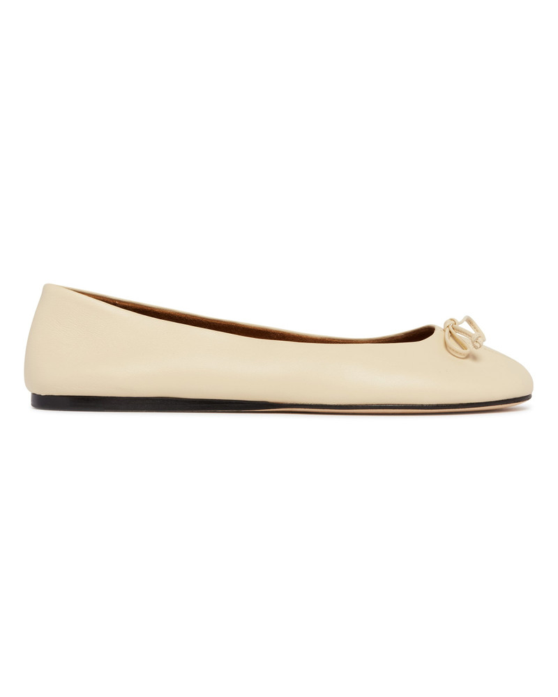 armarium Beige Nila Leather Ballerinas outlook