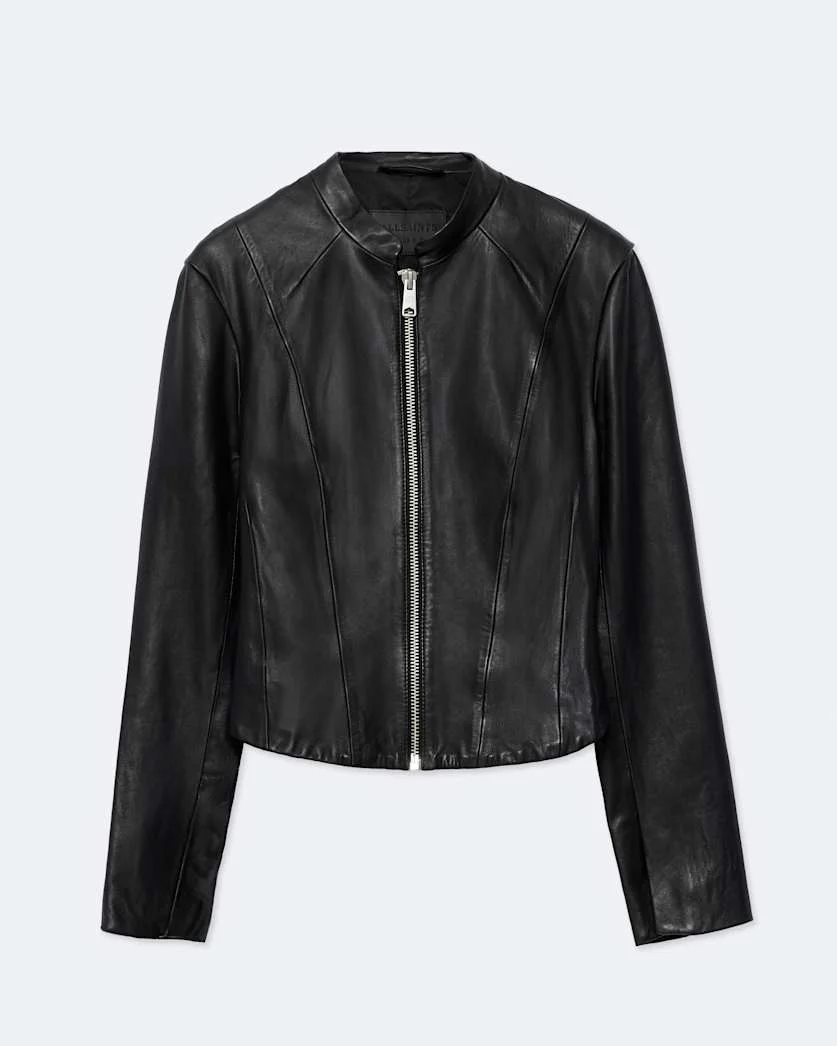 SADLER SLIM FIT LEATHER JACKET - 1