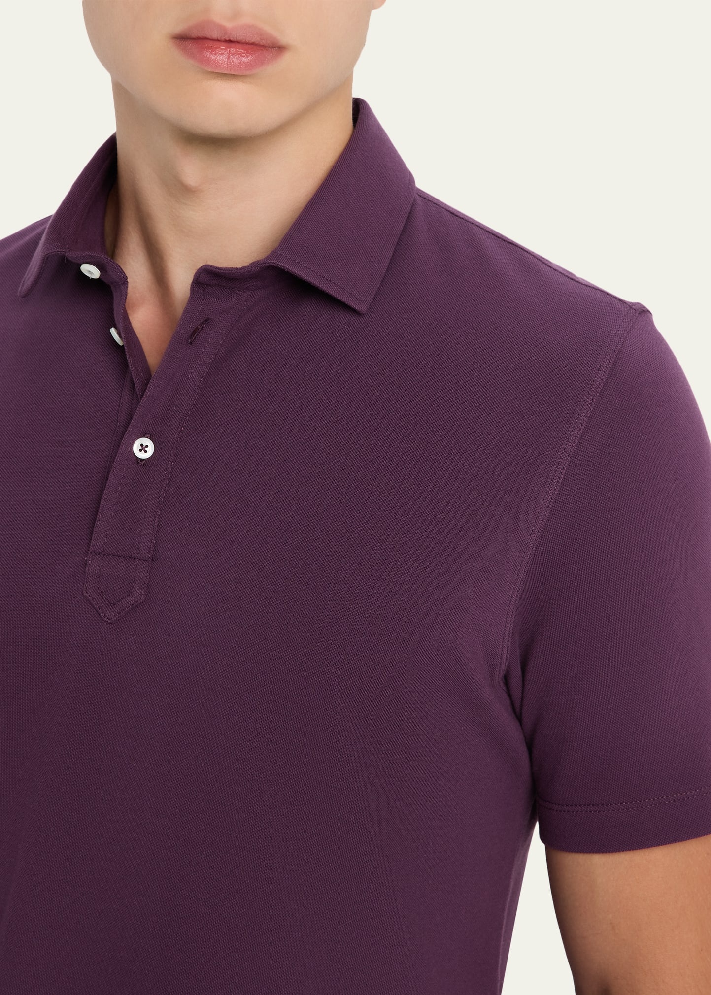 Men's Cotton Pique Polo Shirt - 5