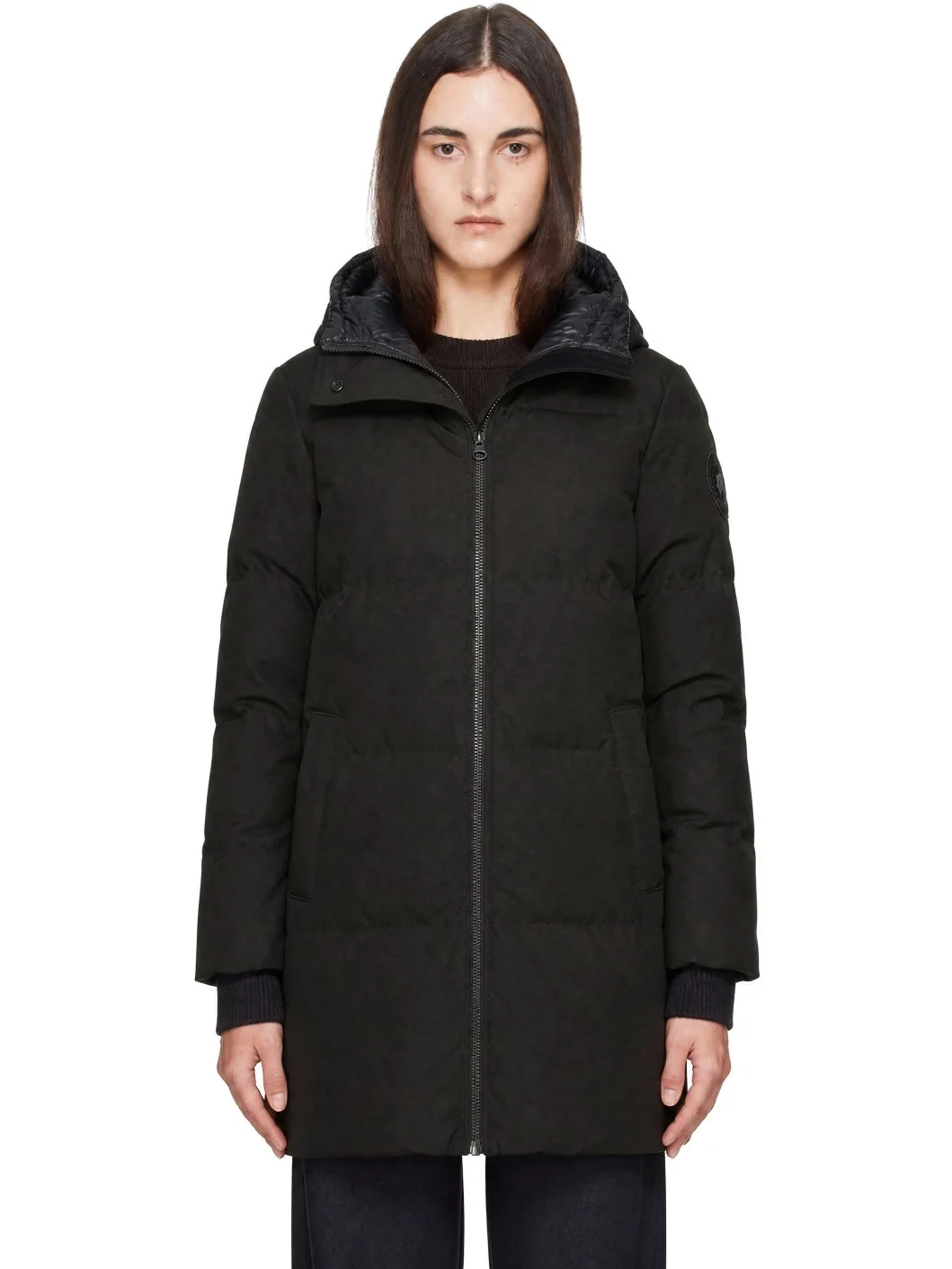 Brown Tonal Disc Louise Down Parka - 1