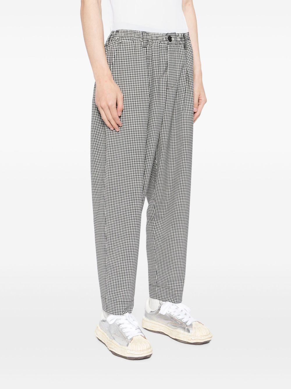 checked print pants - 3