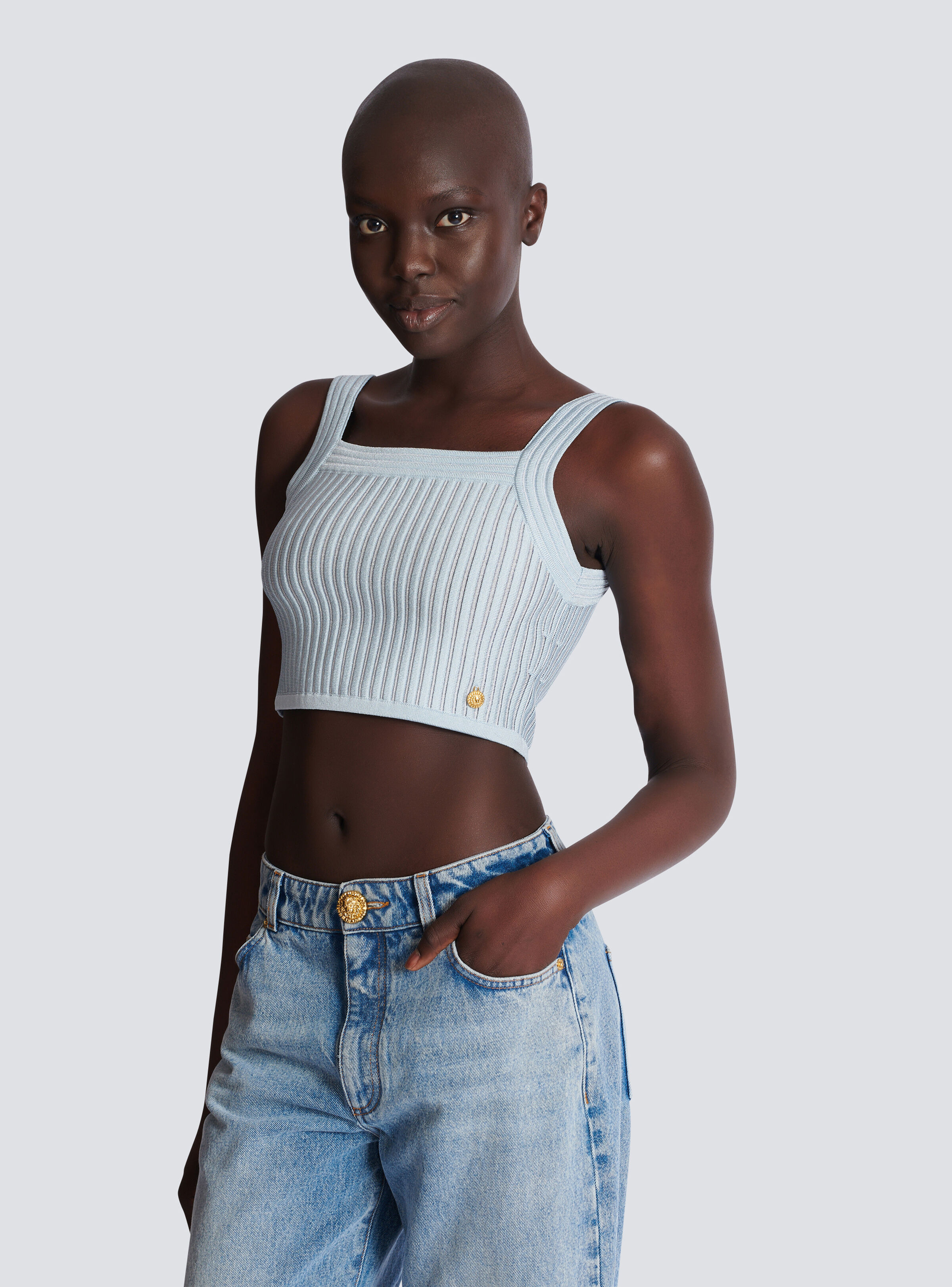Textured knit top - 6