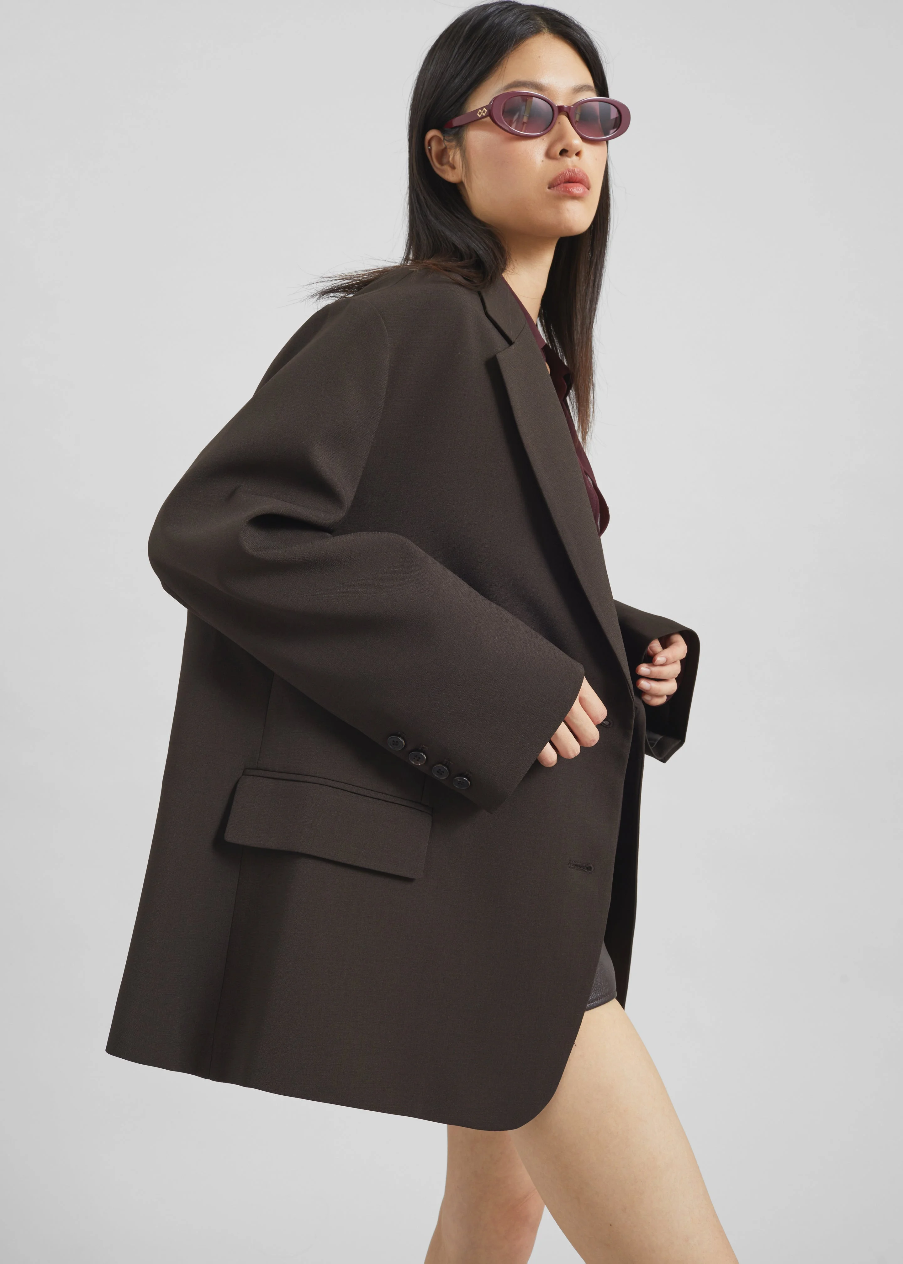 Bea Blazer - Dark Espresso - 1