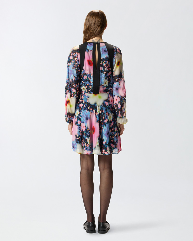 SHORT FLORAL GEORGETTE DRESS 4