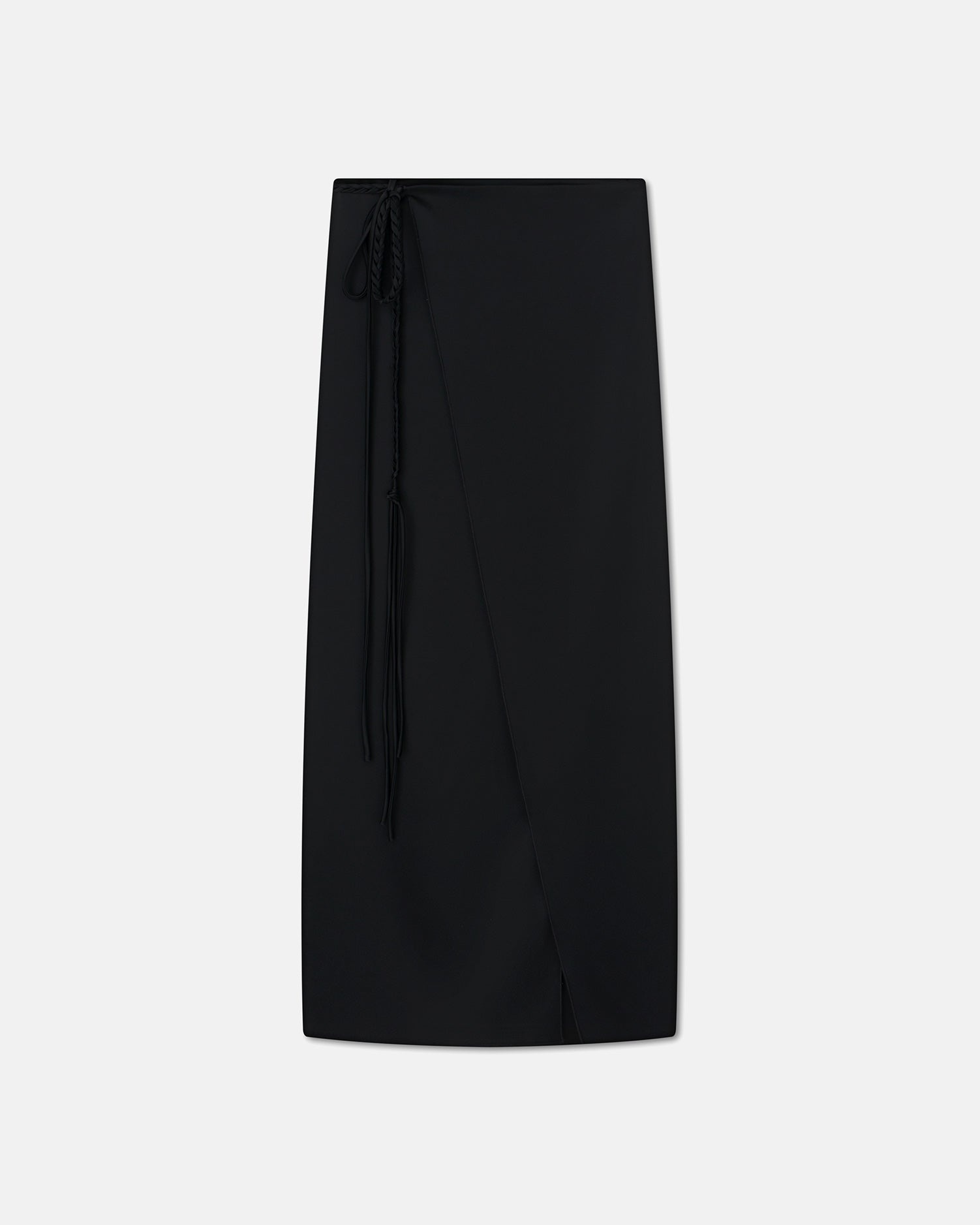 Slip Satin Wrap Skirt - 4