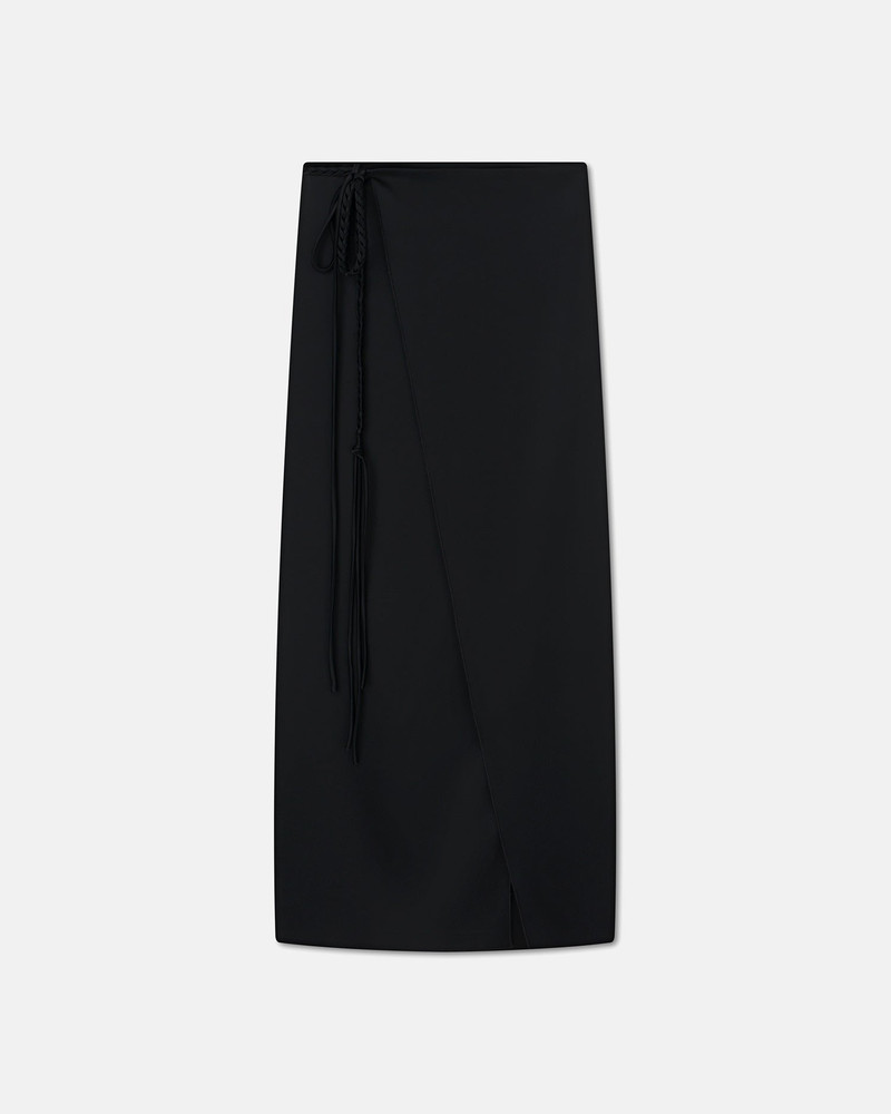 Slip Satin Wrap Skirt 4