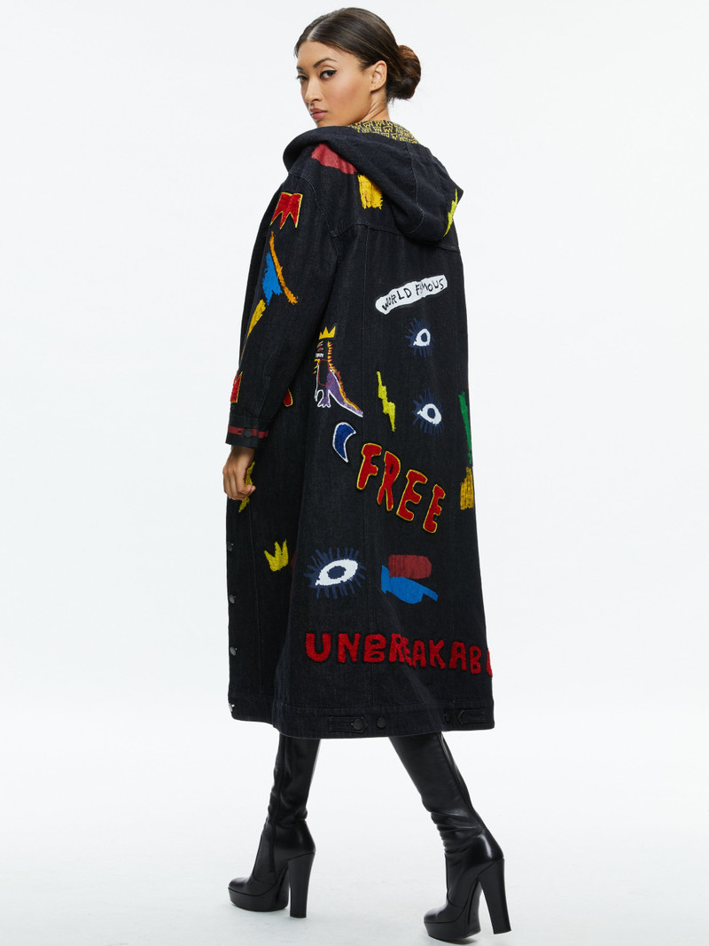 A+O X BASQUIAT JEFF MAXI DENIM JACKET 2