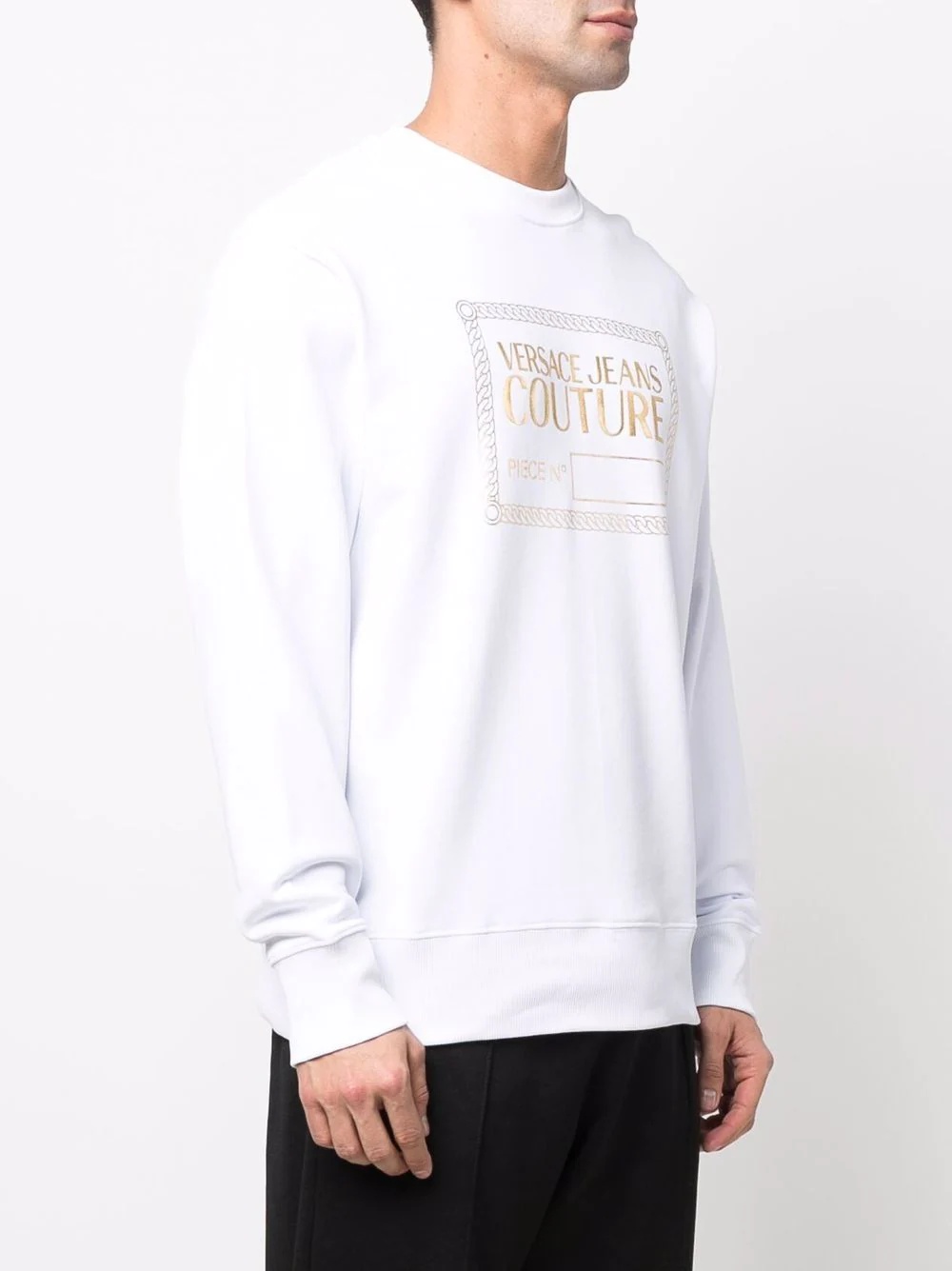 logo-print crewneck sweatshirt - 3