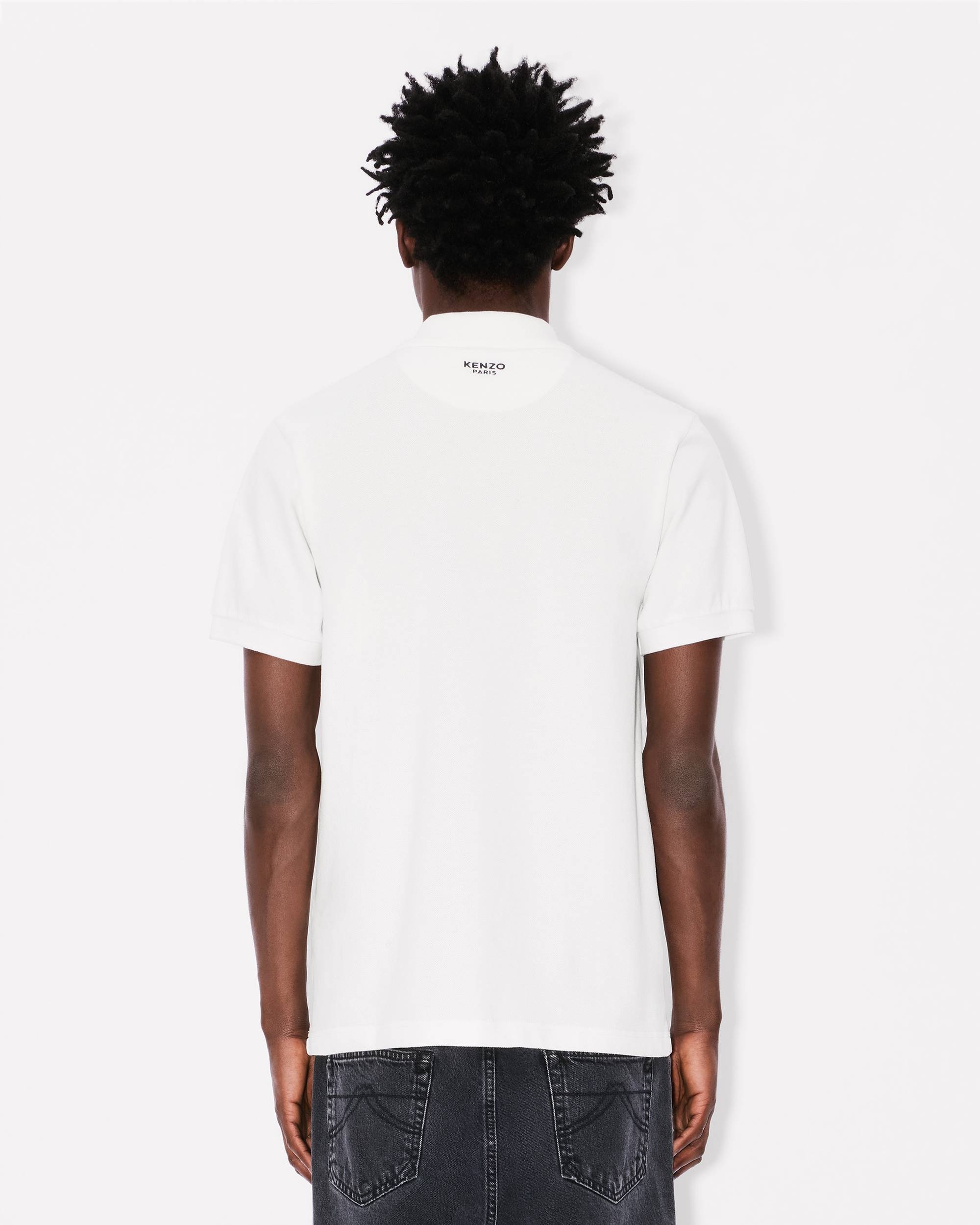 'Boke Flower' embroidered slim polo - 4