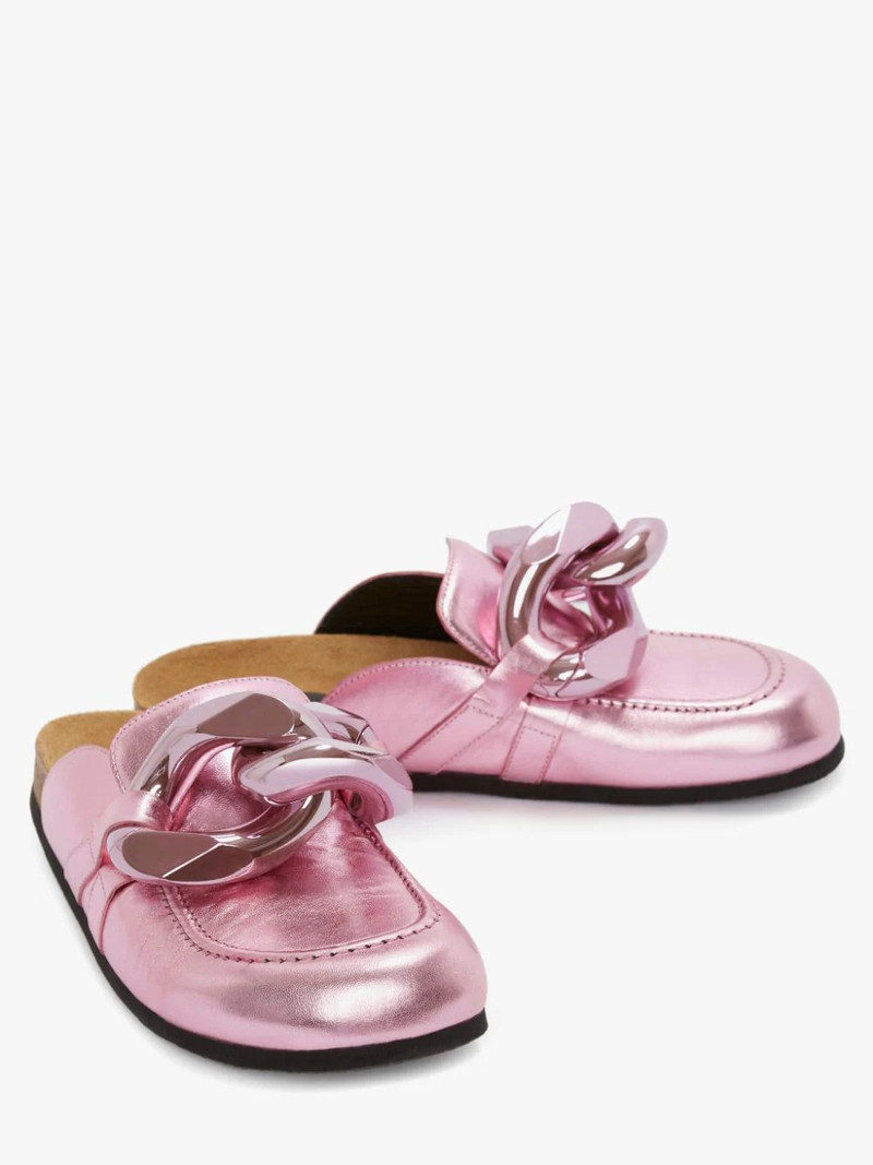 JW Anderson Chain metallic mules outlook