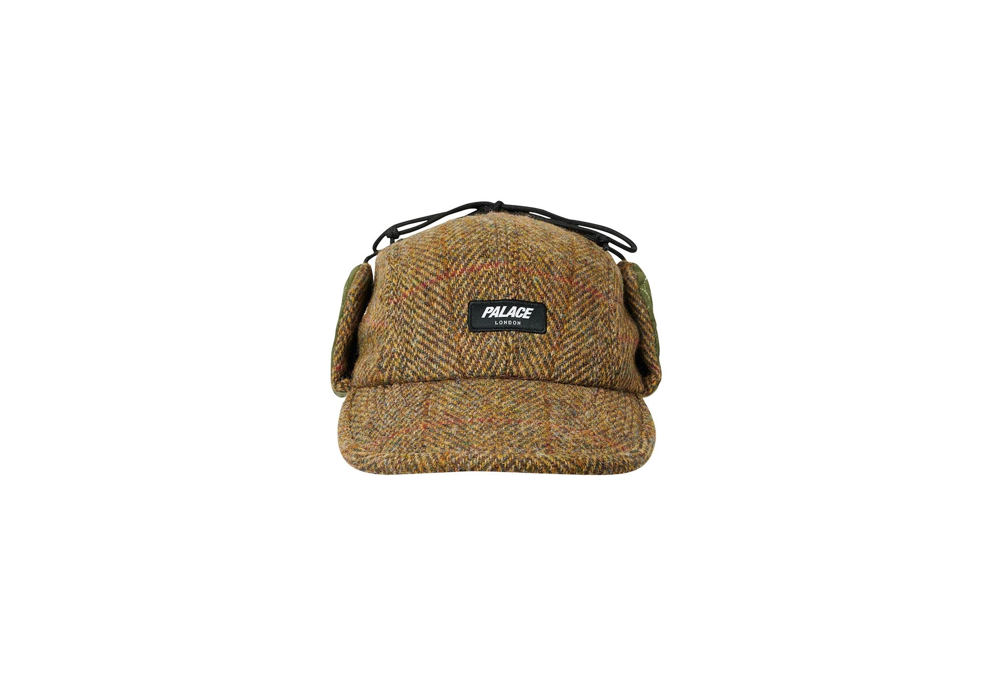 HARRIS TWEED EARFLAP 4-PANEL BROWN - 3