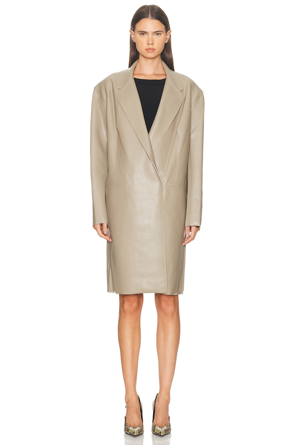 Oversized Double Breasted Jacket - 2