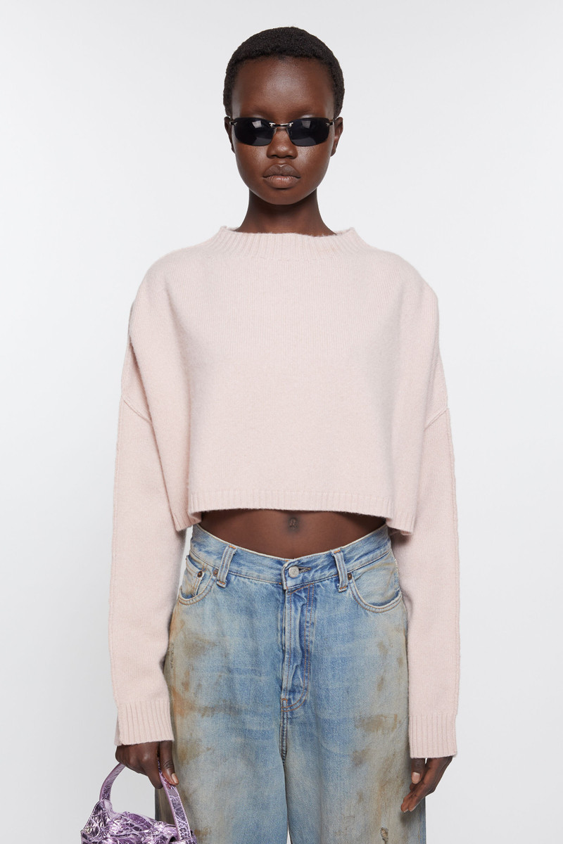 Acne Studios Jumper wool cashmere - Dusty pink outlook